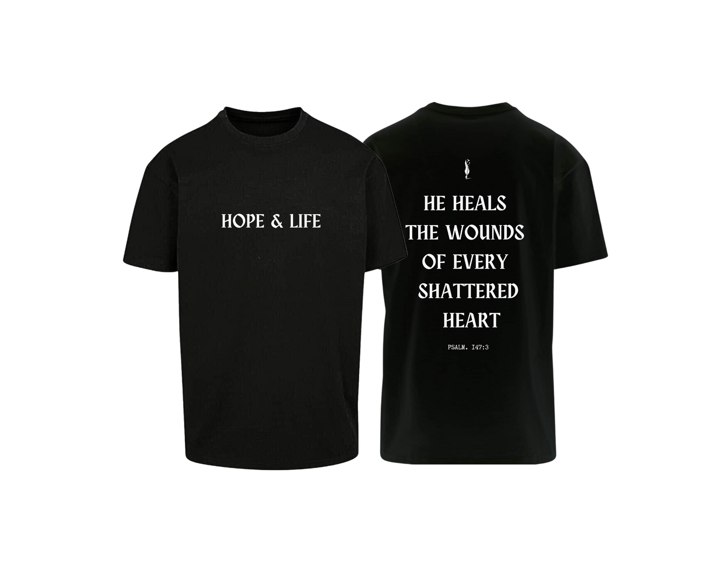 HOPE & LIFE • T-SHIRT • FRONT- & BACKPRINT