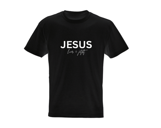 JESUS HIER & JETZT • T-SHIRT • FRONTPRINT
