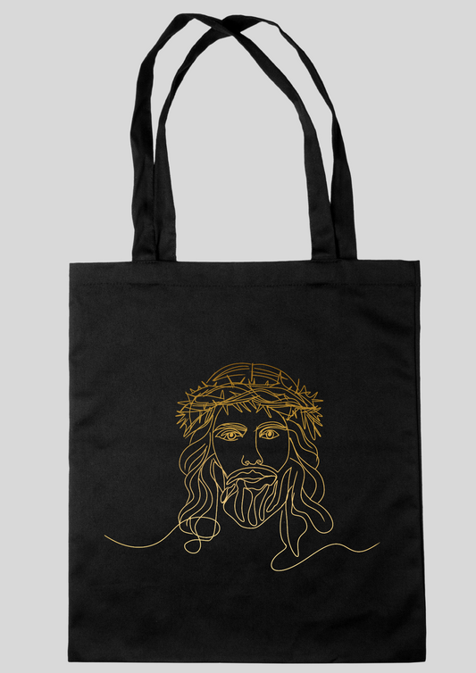 JESUS • LINE ART • EINKAUFSTASCHE