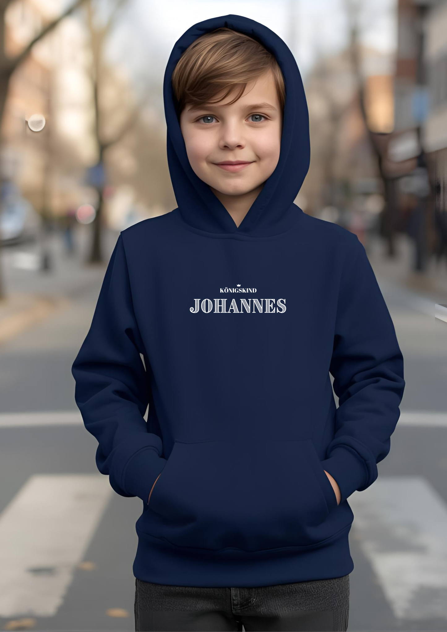 Königskind Hoodie mit Namen  | Personalisierter christlicher Pullover
