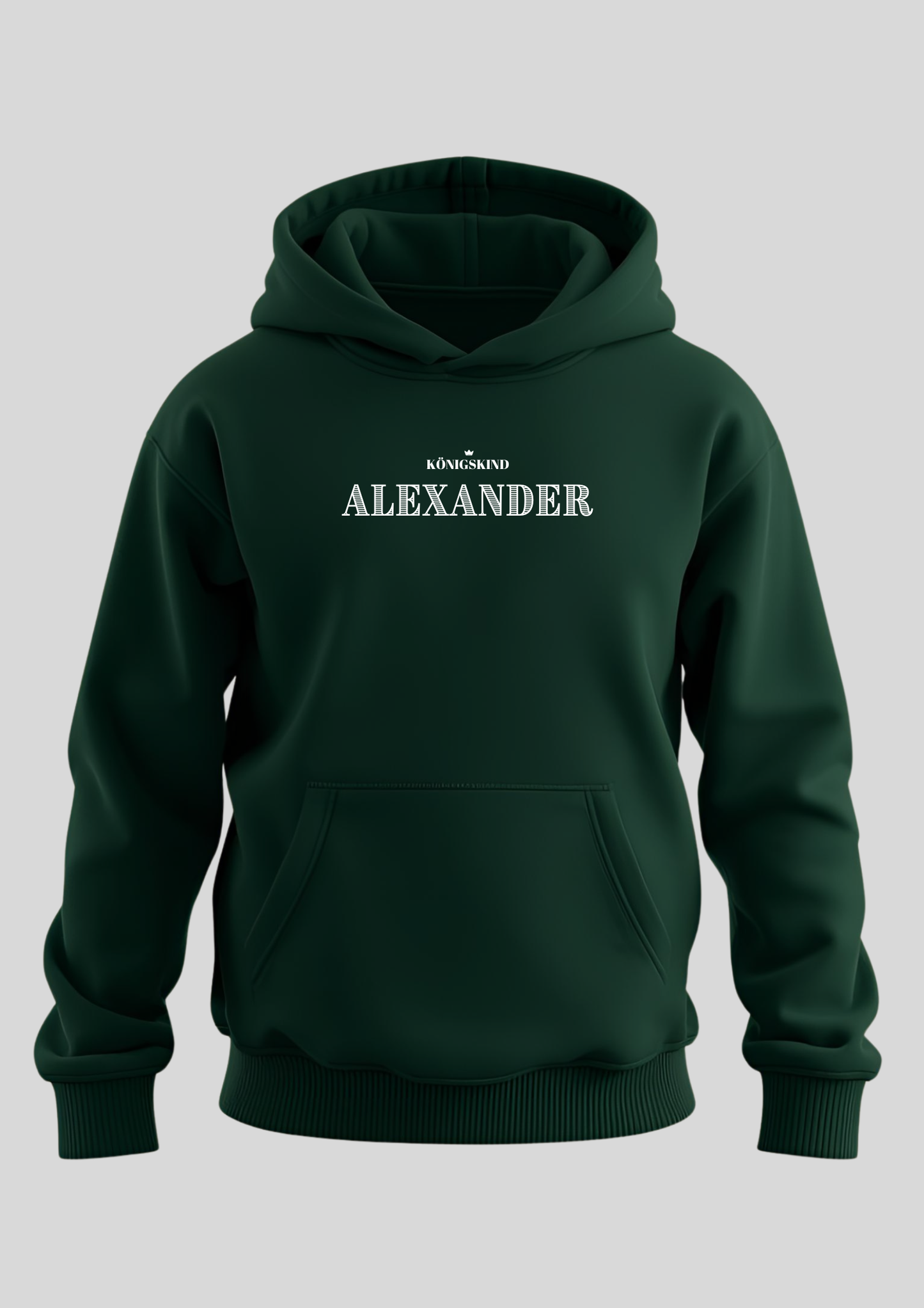 Königskind Hoodie mit Namen  | Personalisierter christlicher Pullover