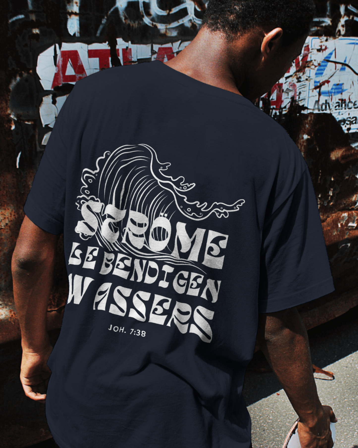 STRÖME LEBENDIGEN WASSERS • T-SHIRT • FRONT- & BACKPRINT