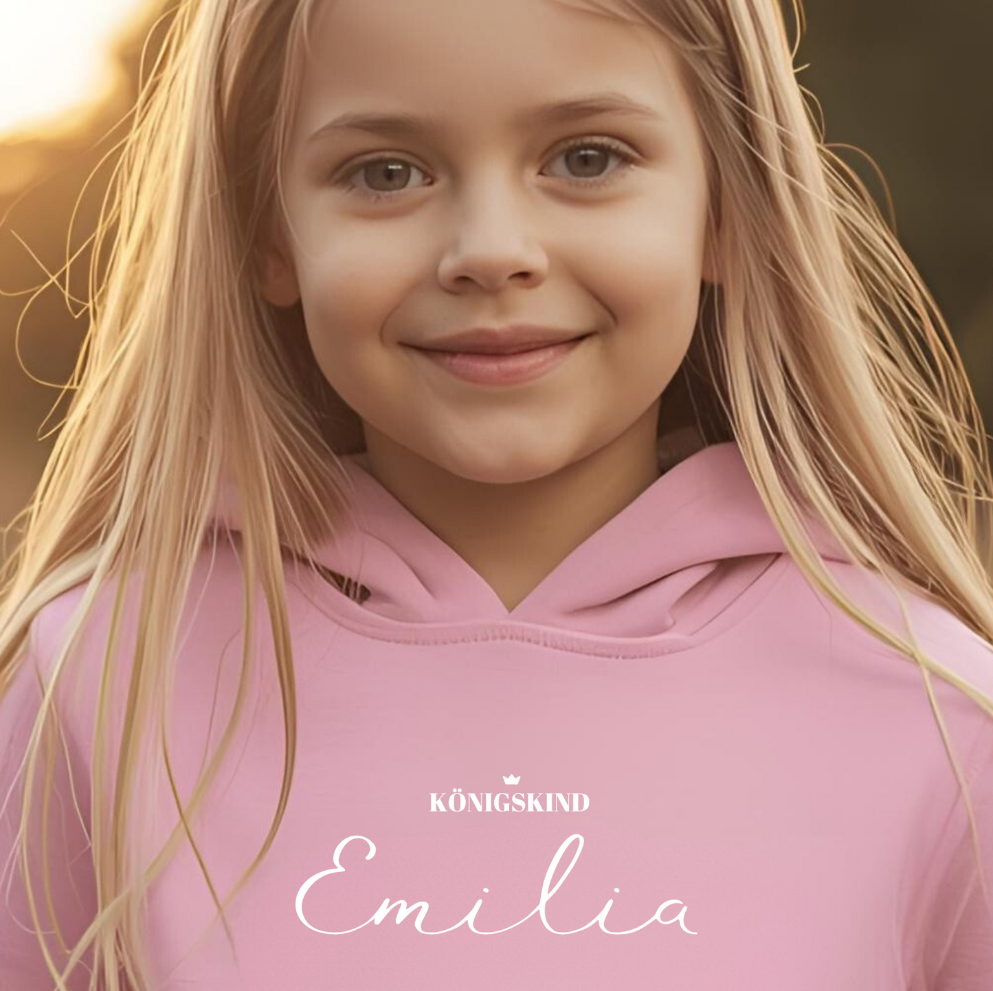 Königskind Hoodie mit Namen  | Personalisierter christlicher Pullover