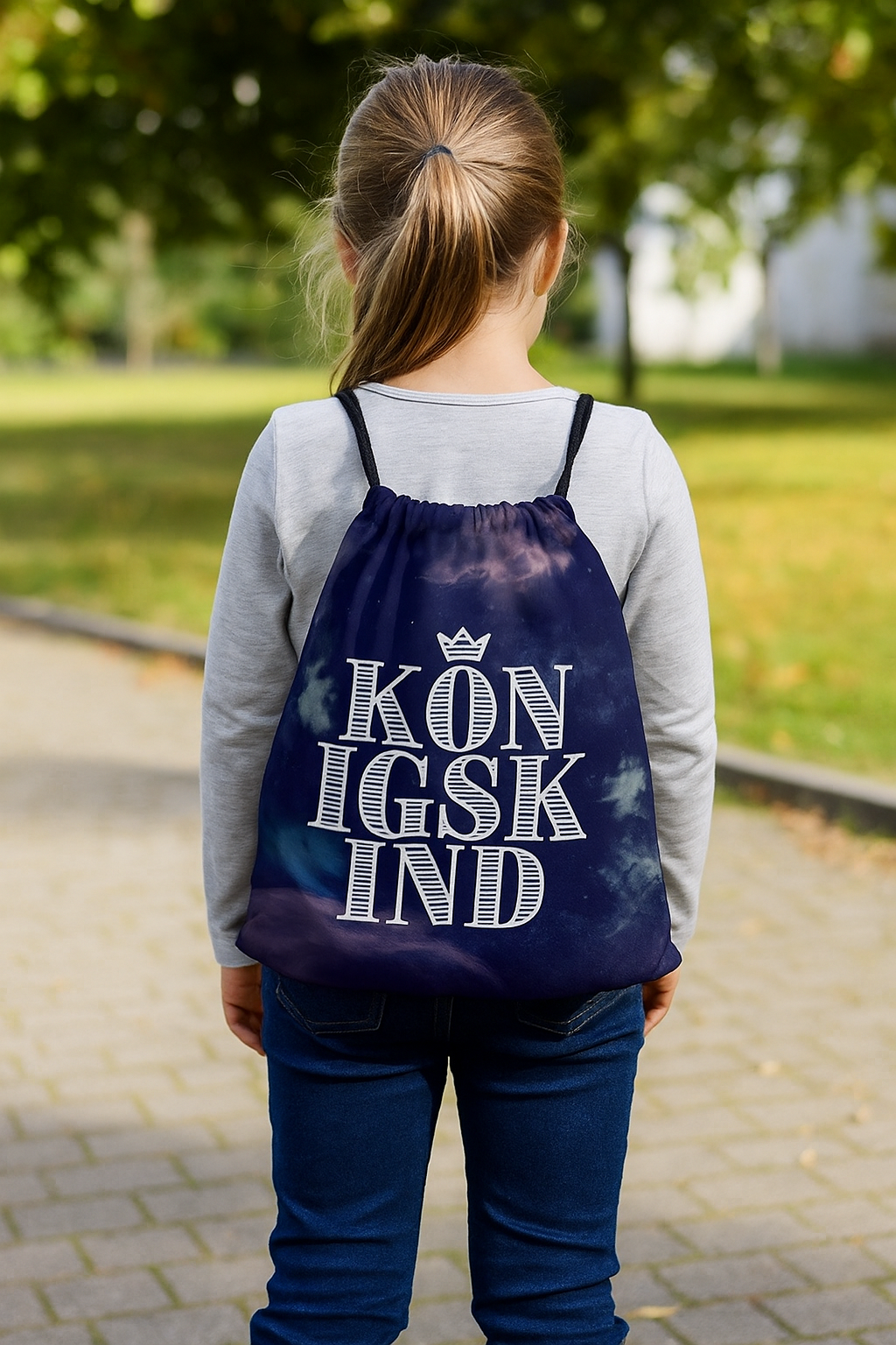 Königskind Turnbeutel mit Galaxy Design | Christlicher Sportbeutel