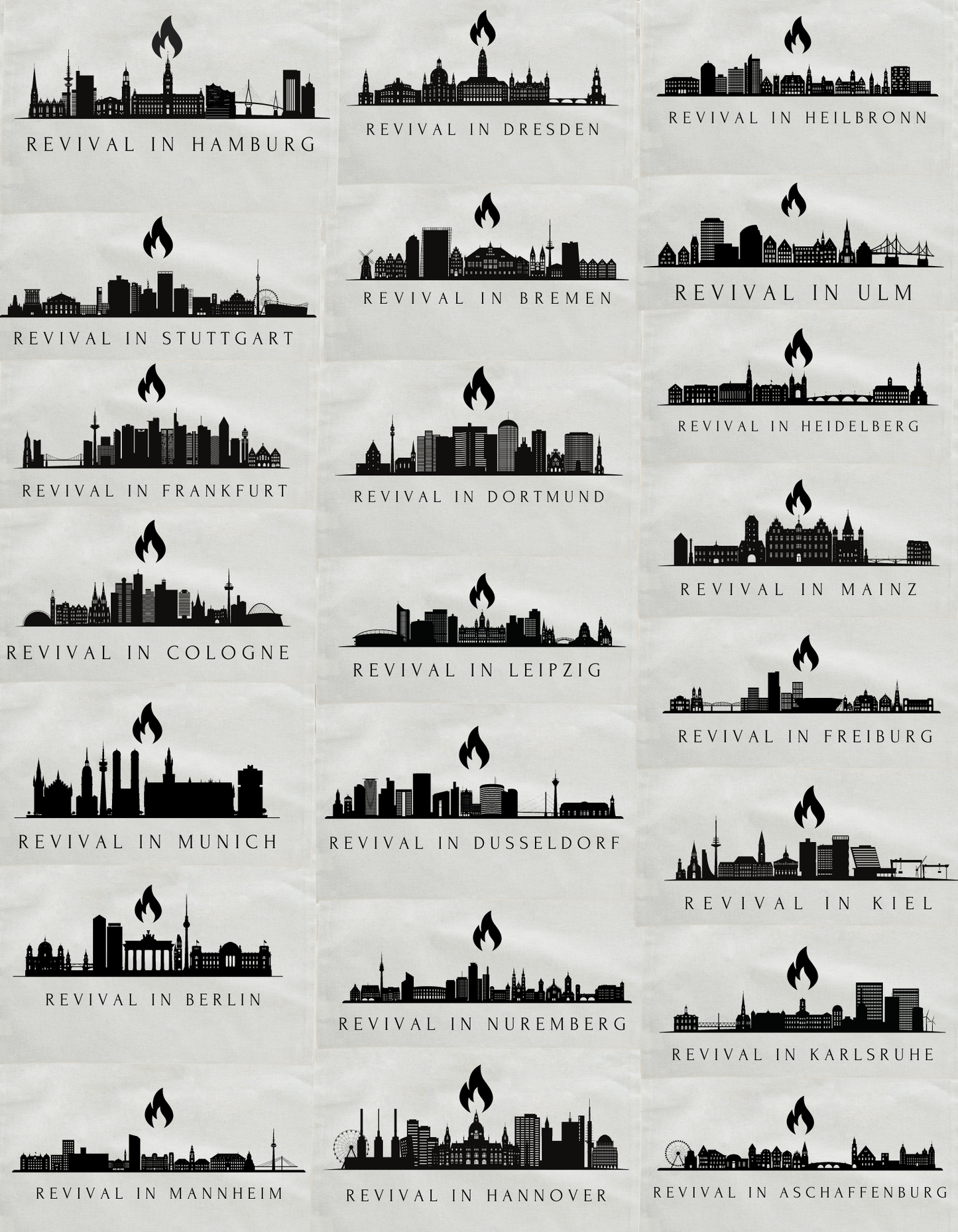 REVIVAL • SKYLINE • EINKAUFSTASCHE