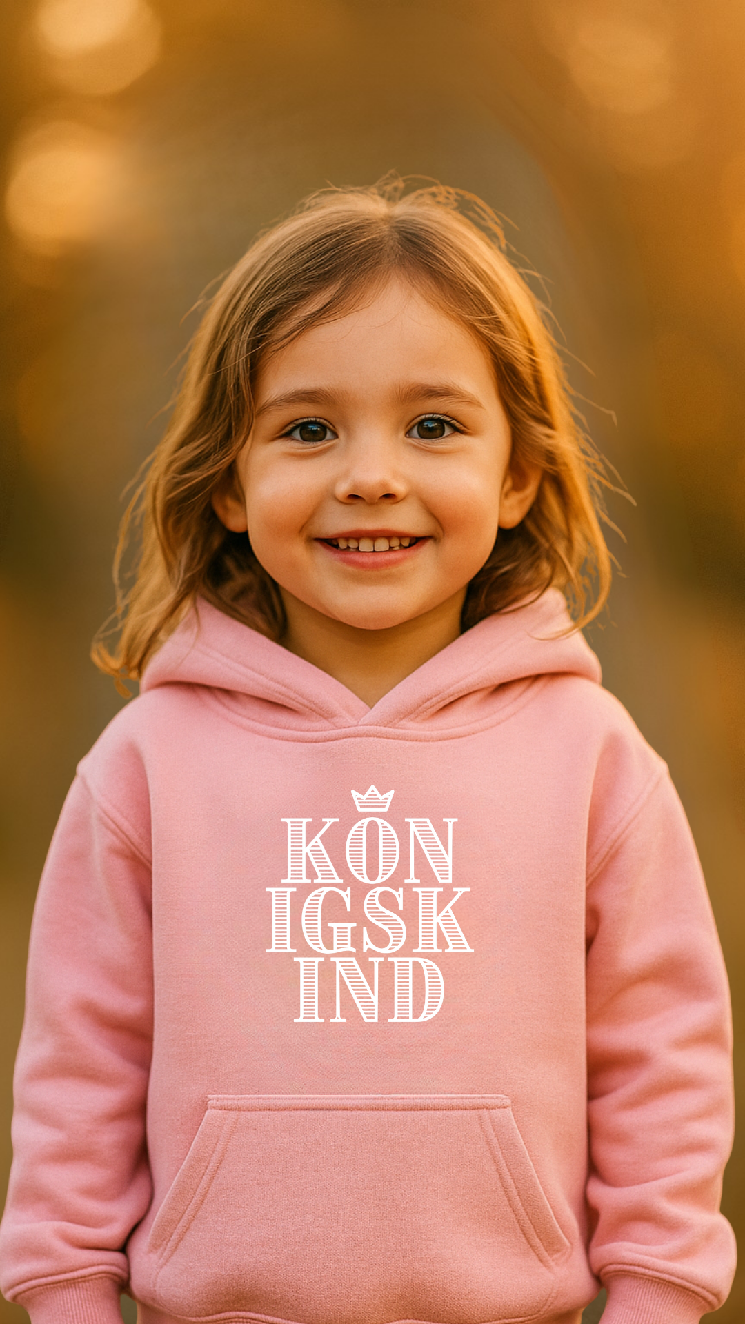 Königskind Hoodie | Christlicher unisex Pullover für Kinder & Teens | Frontprint